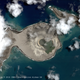 A high-resolution satellite image of Hunga Tonga-Hunga Ha’apai right after it formed, in January 2015. Image: Pleiades-1A ©2015 CNES Distribution Airbus DS
